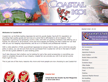 Tablet Screenshot of coastal-koi.com